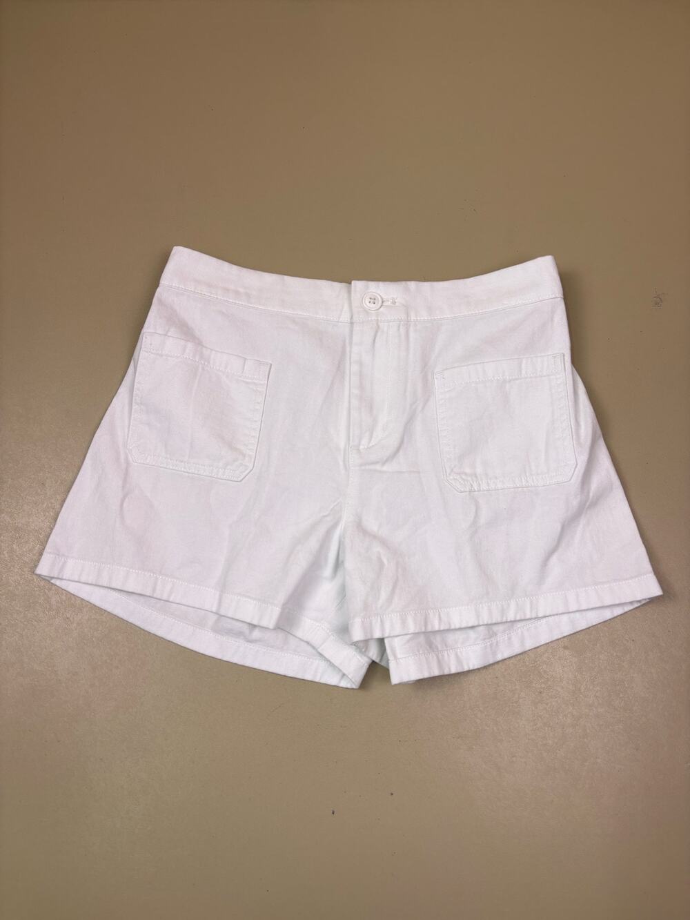 Crewcuts Girls Size 16 White Chino Shorts NWT J.Crew Elastic Back Pockets